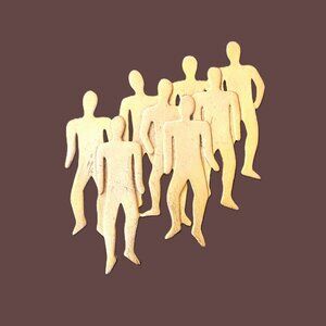 JJ Jonette Jewelry Vintage Gold Community Brooch 1988 EUC